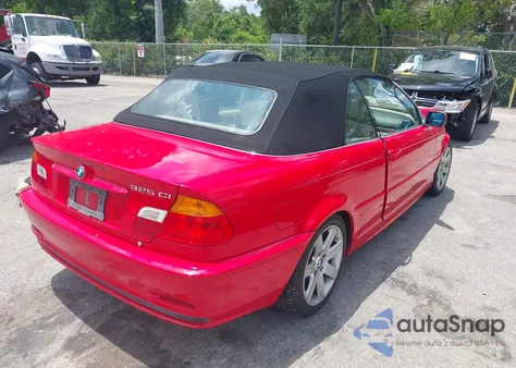 2001 BMW 325Ci from USA, damaged, VIN WBABS33421JY41491